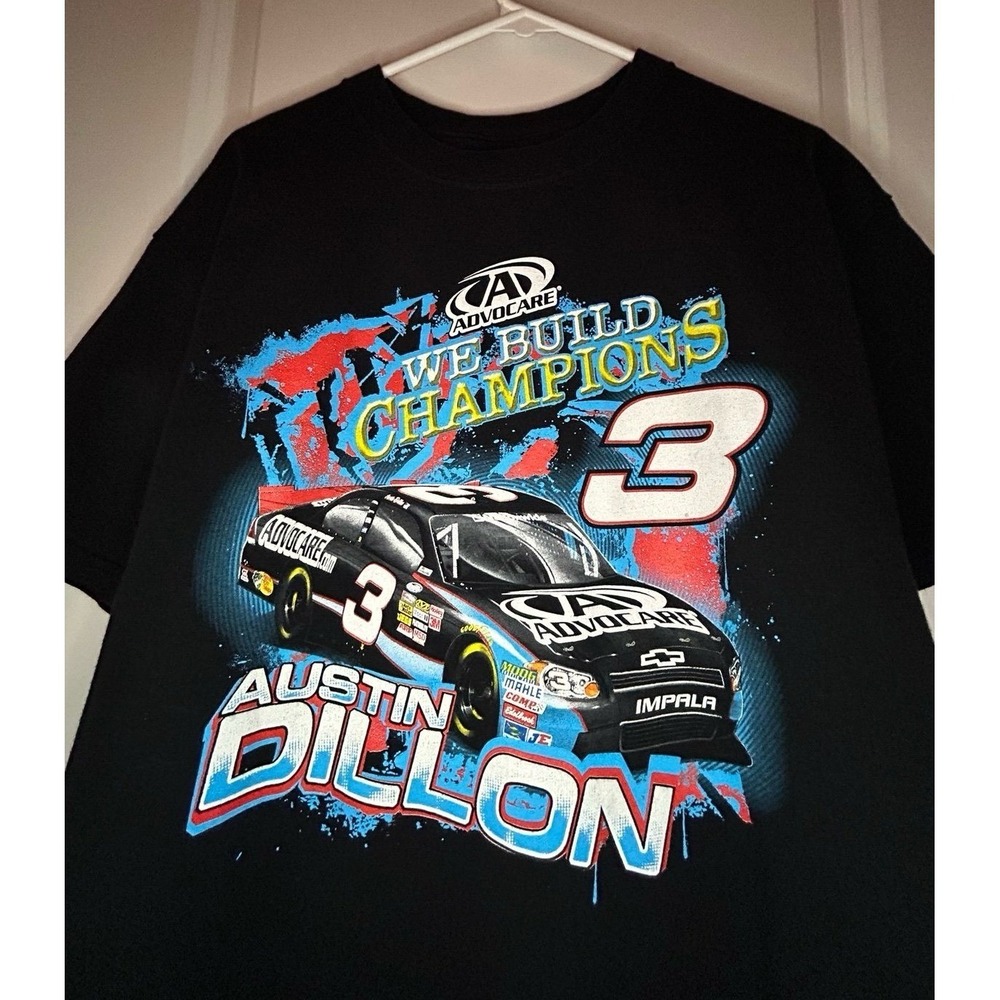 Vintage Y2k Nascar Austin Dillion Double Sided Racing T-Shirt Sz‎ Mens Large